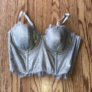 Lace lined brallete.